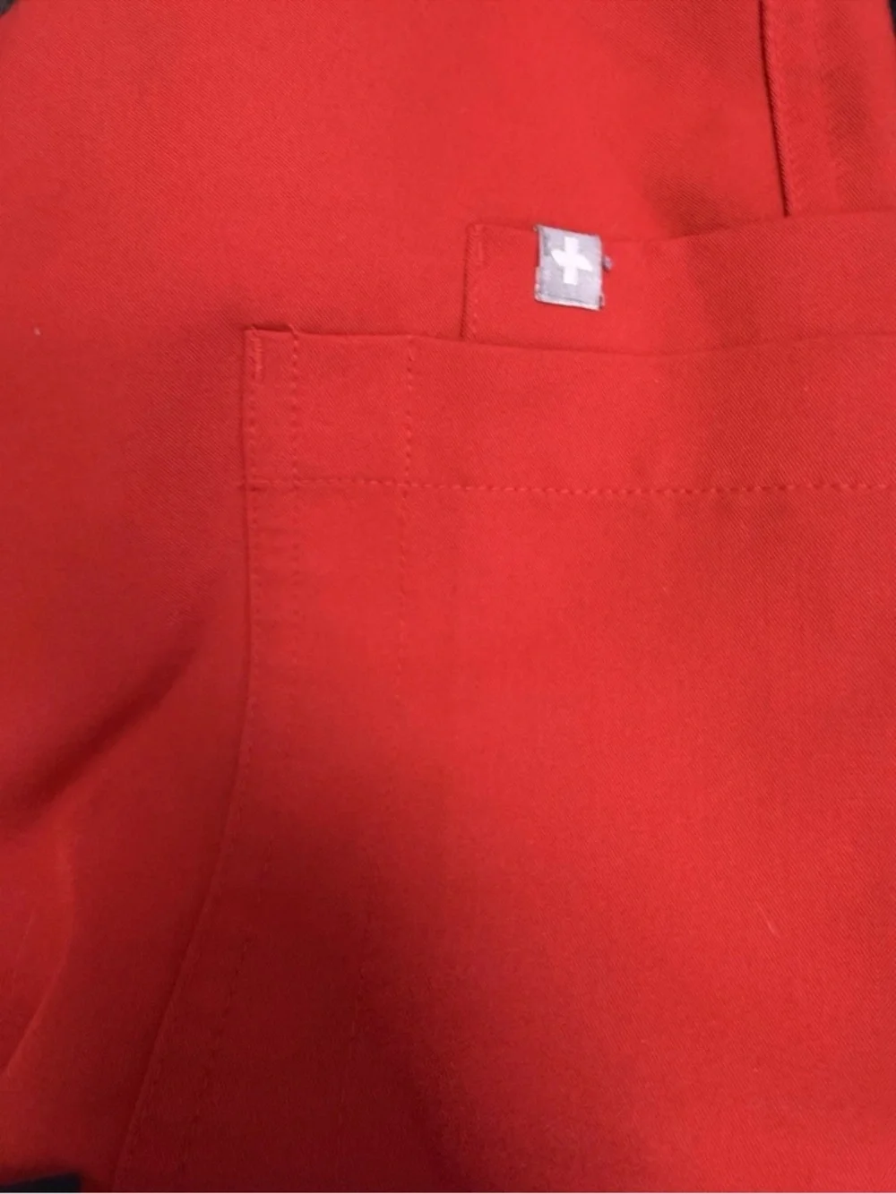 Figs women's Red Yola Skinny Scrub Pants Small - Picture 11 of 11